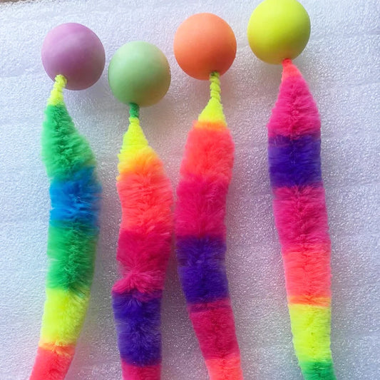 Colorful Bouncing Cat Toy