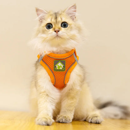 Reflective Mesh Pet Harness Set
