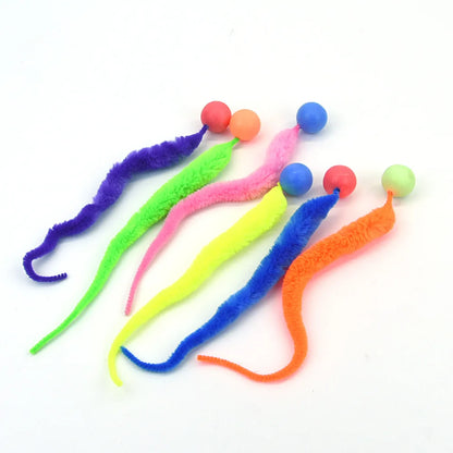 Colorful Bouncing Cat Toy